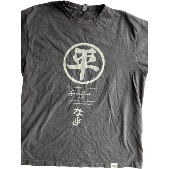Sean John Royal Dynasty Men's Vintage Black T-Shirt Streetwear Hip Hop Size XXL - Picture 3 of 7